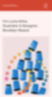  Website template as seen on mobile for a portfolio website template of a designer showing an illustration of cups.